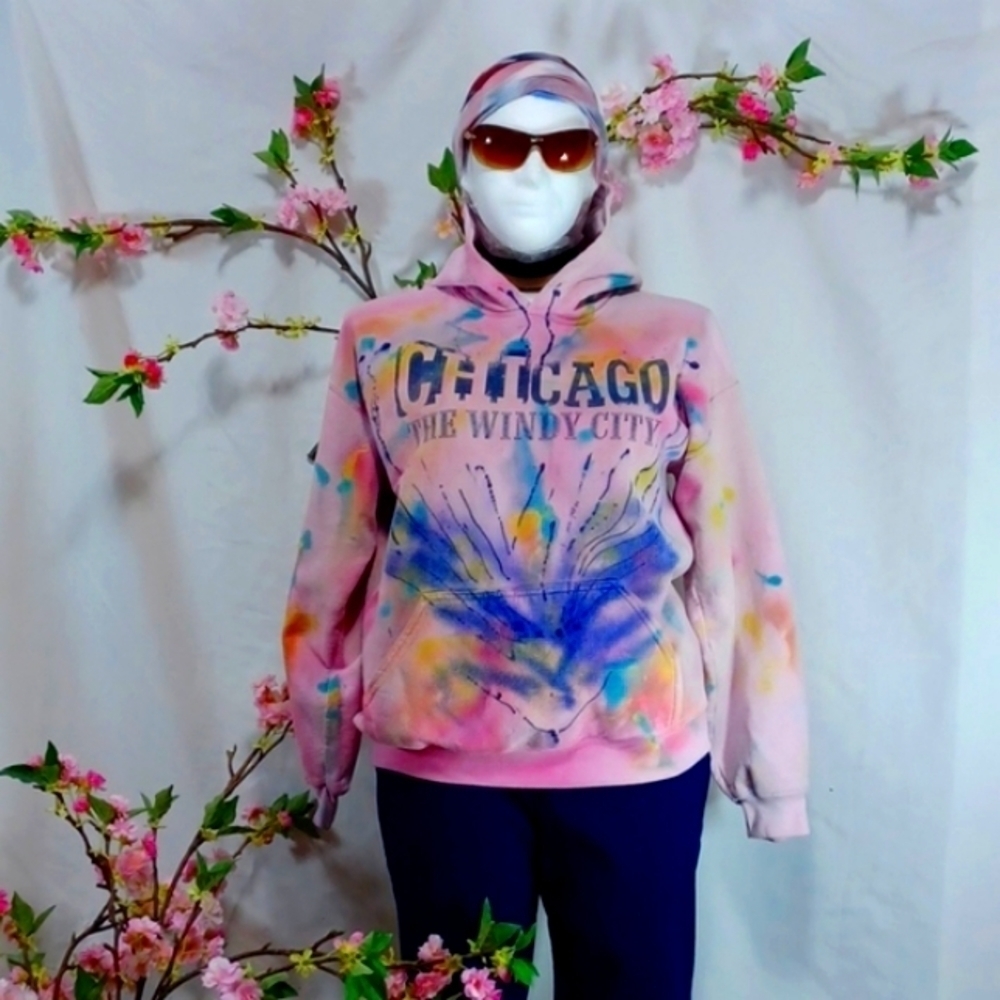 HOODIE LADIES SIZE L IN ANOTHER SLICK-BUD FASHIONS ORIGINAL 1 OF A KIND